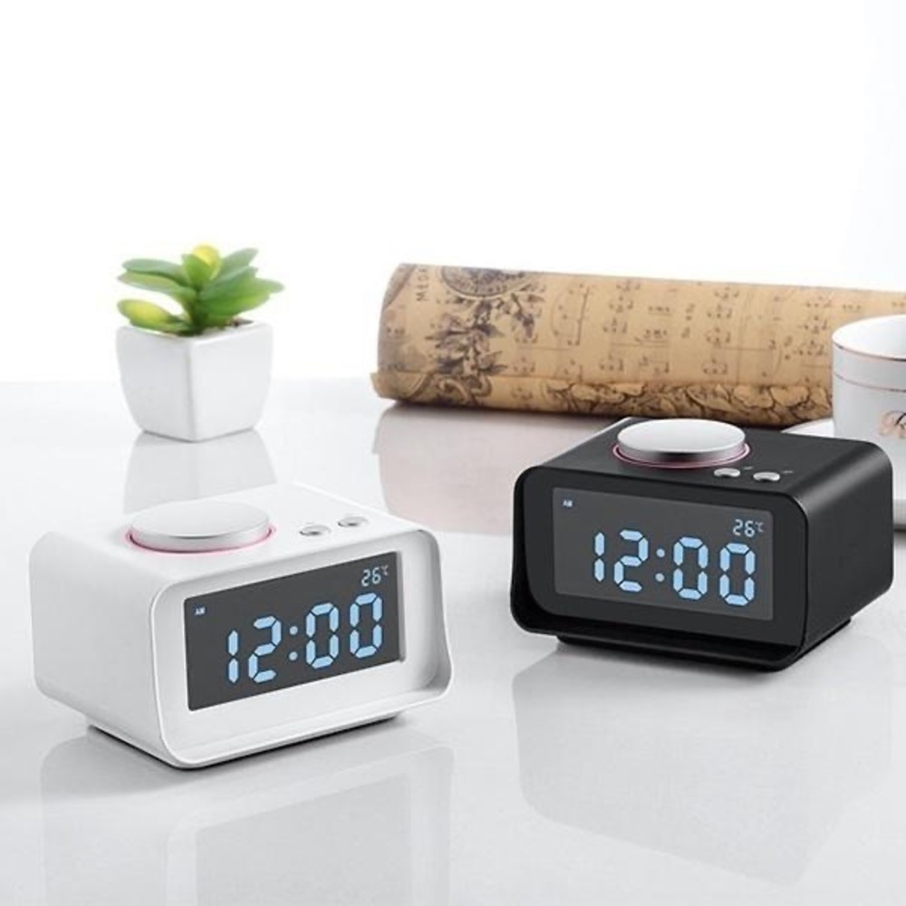 🦋 3/$15 Digital Alarm Clock FM Radio With Dual USB Charger